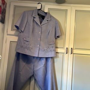 Vintage Light purple women’s pant suit size 18W Petite